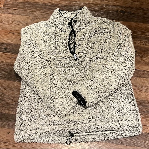 PINK Victoria's Secret Sweaters - VS PINK Quarter Zip Sherpa